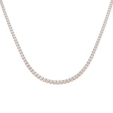 Ancut Tennis Necklace 2.5ct to 29ct Diamond Gold Platinum