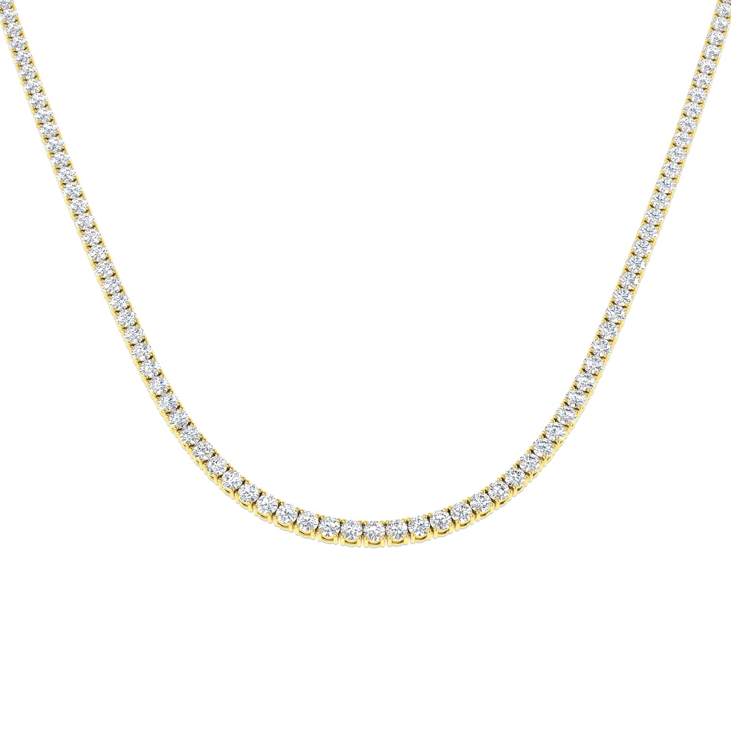 Ancut Tennis Necklace 2.5ct to 29ct Diamond Gold Platinum