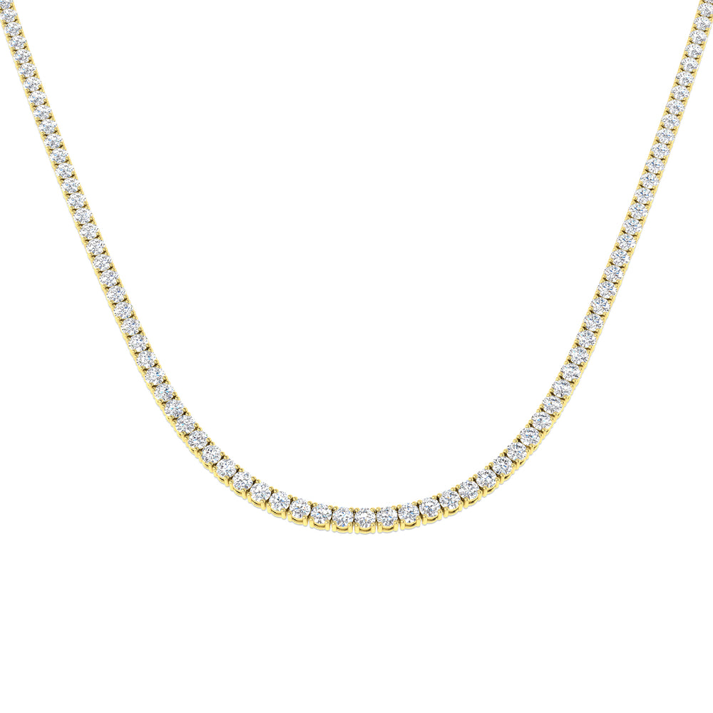 Ancut Tennis Necklace 2.5ct to 29ct Diamond Gold Platinum