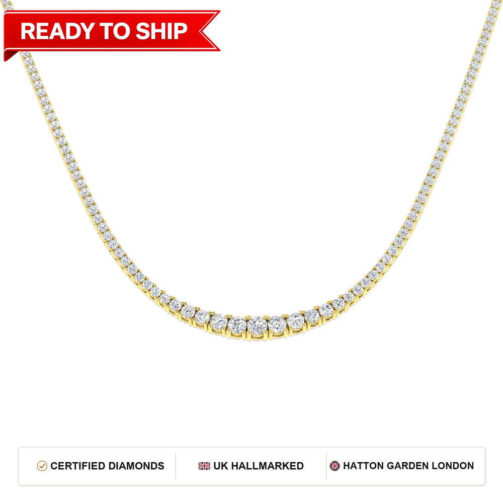 Lab grown diamond tennis bracelet