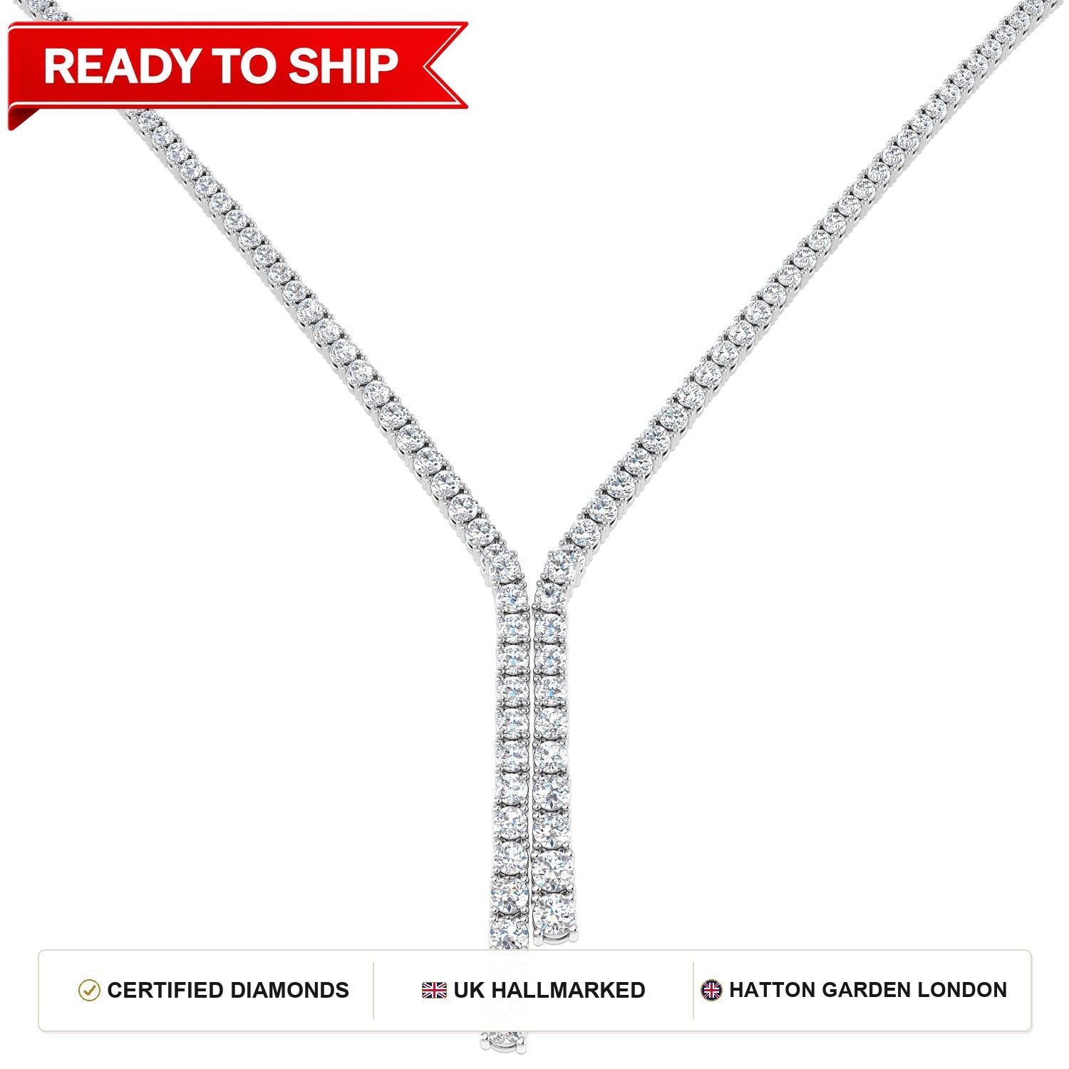 Lab grown diamond tennis bracelet