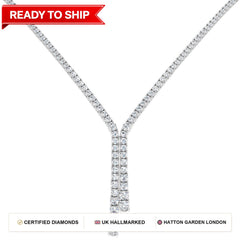 Lab grown diamond tennis bracelet