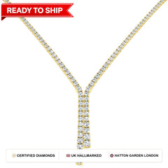 Lab grown diamond tennis bracelet