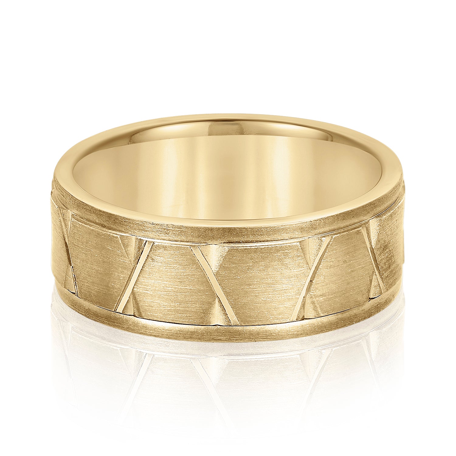 8mm Heavy Weight Men's Gold Band