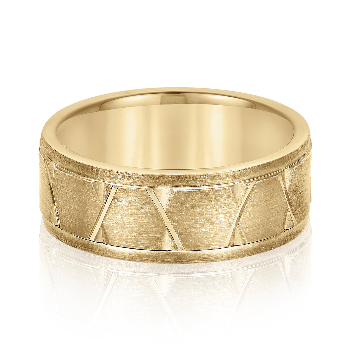 8mm Heavy Weight Men's Gold Band