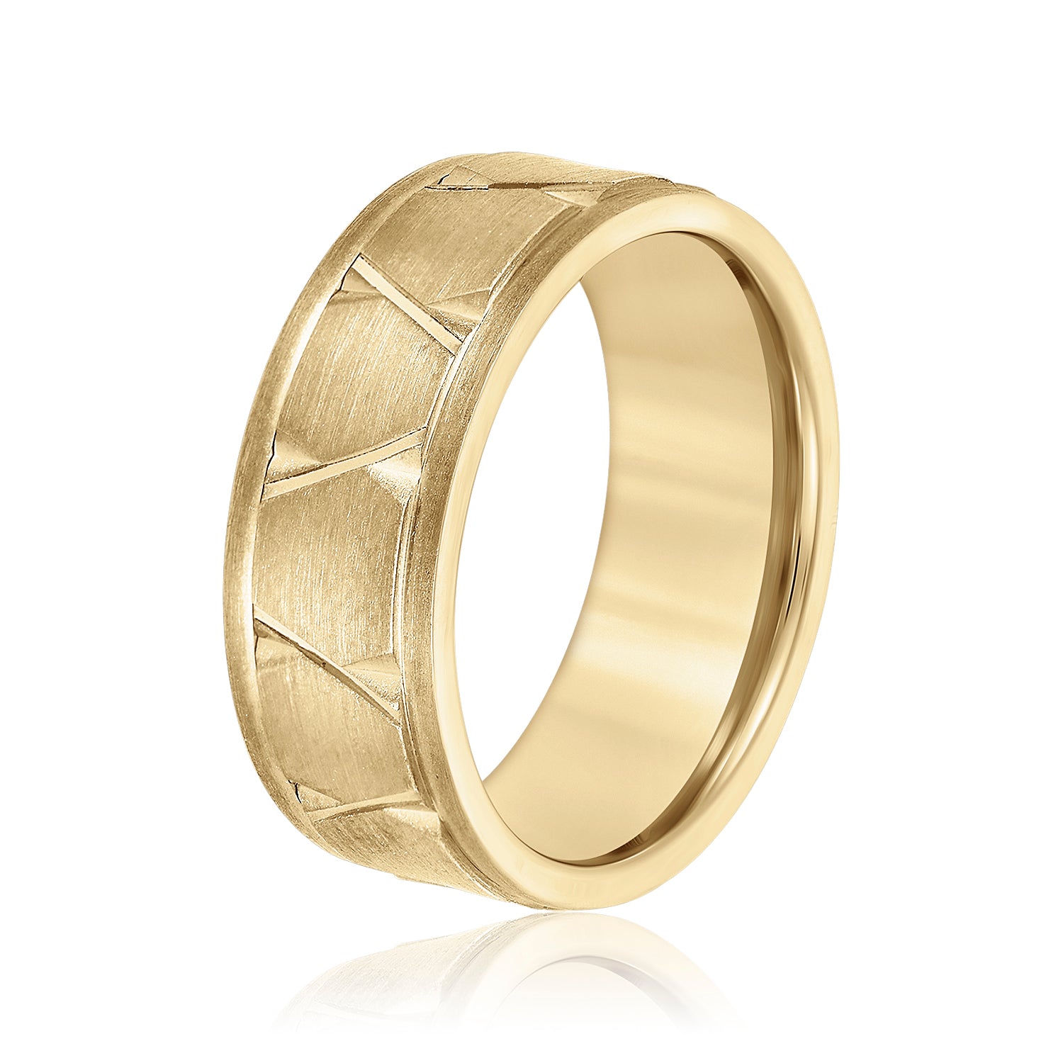 8mm Heavy Weight Men's Gold Band