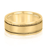 8mm Heavy Weight Men's Gold Band