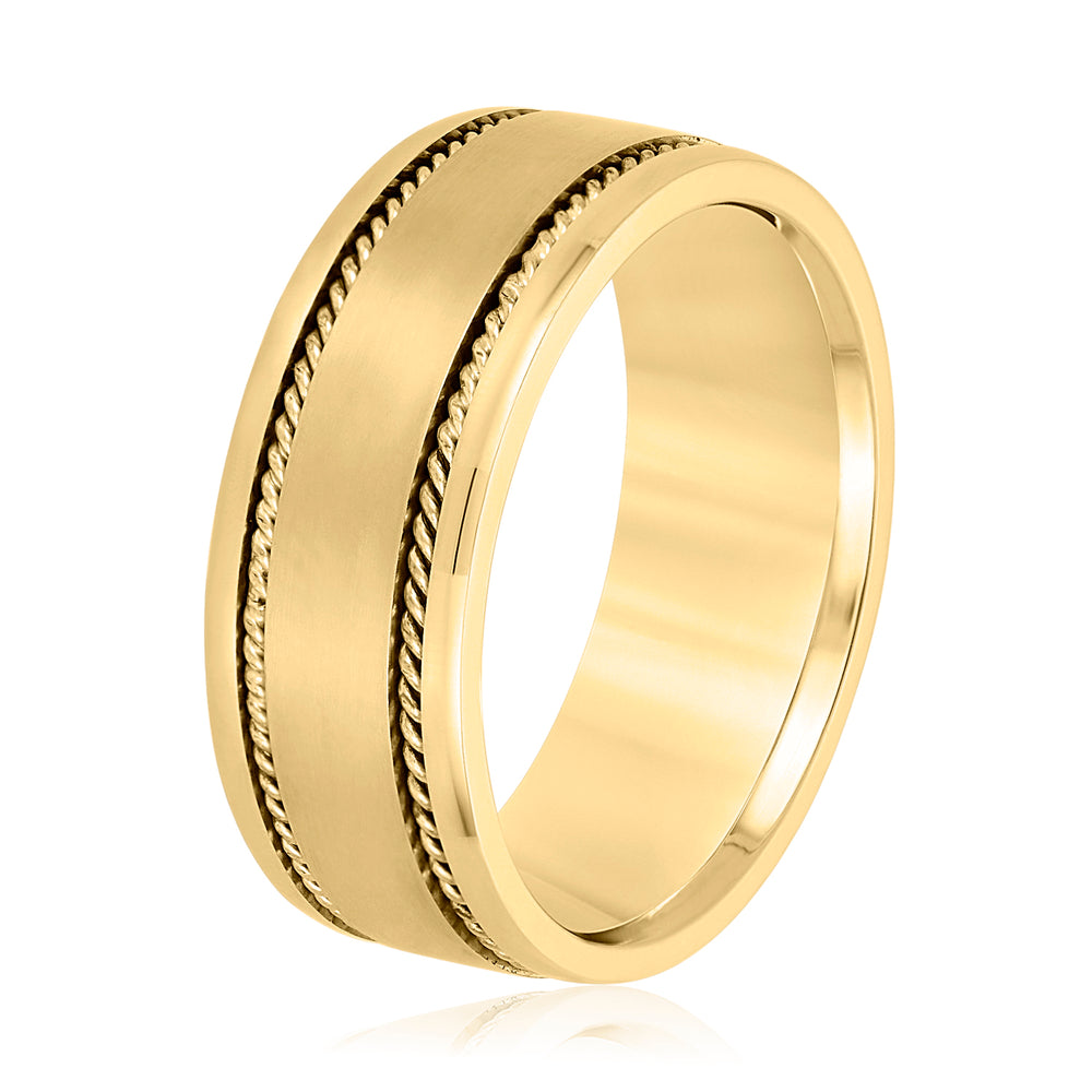 8mm Heavy Weight Men's Gold Band