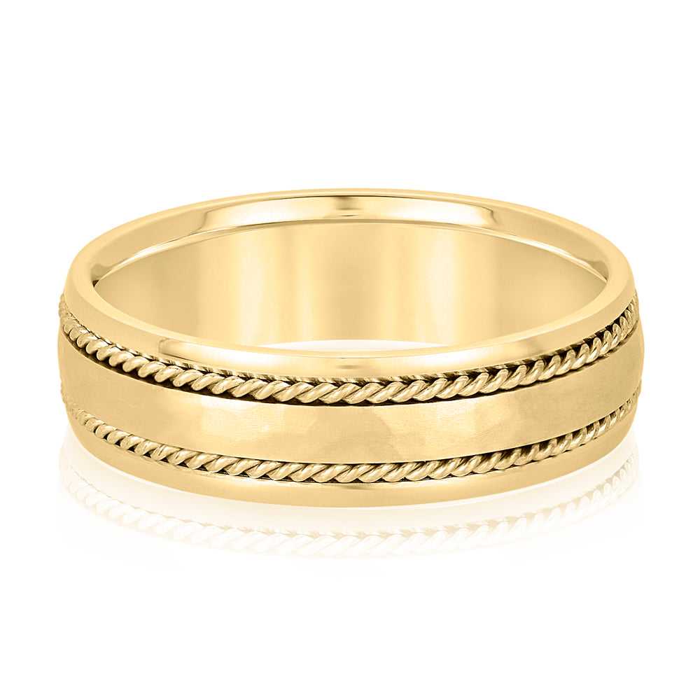 6mm Heavy Weight Men's Gold Band
