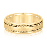 6mm Heavy Weight Men's Gold Band