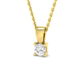 Agave Solitaire Diamond  Pendant 0.1ct to 1ct Gold (Without Chain )