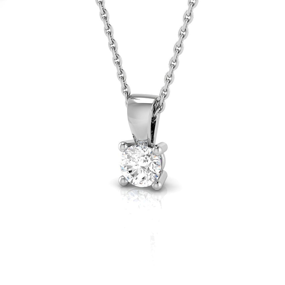 Agave Solitaire Diamond  Pendant 0.1ct to 1ct Gold (Without Chain )