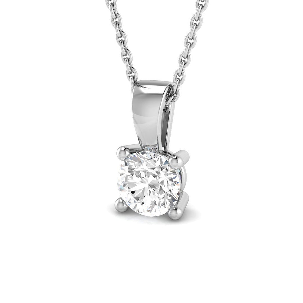 Agave Solitaire Diamond  Pendant 0.1ct to 1ct Gold (Without Chain )