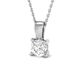 9ct White Gold 0.75ct Lab Grown Diamond Solitaire Pendant