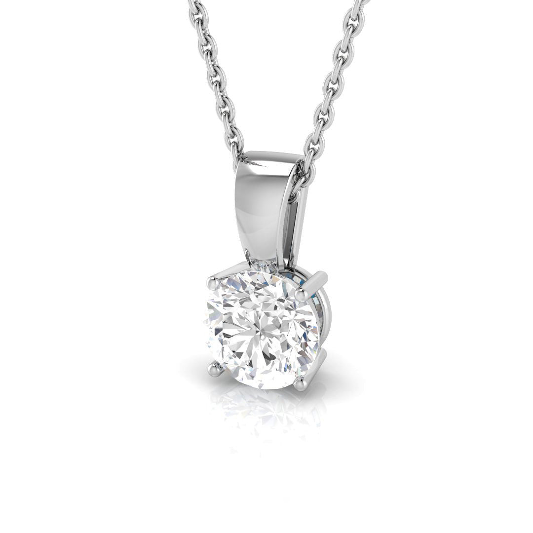 Agave Solitaire Diamond  Pendant 0.1ct to 1ct Gold (Without Chain )
