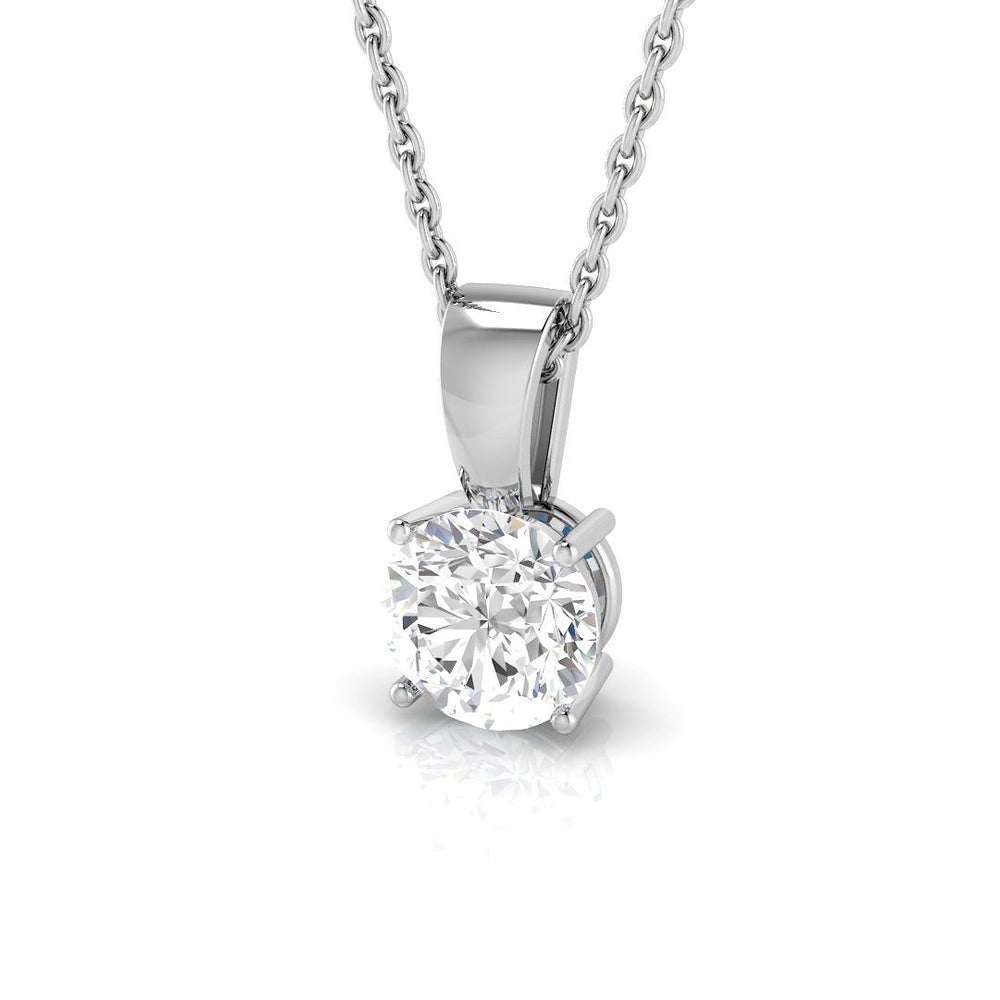 Agave Solitaire Diamond  Pendant 0.1ct to 1ct Gold (Without Chain )