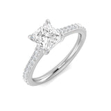 Princess Cut Diamond Engagement Rings  Lab & Natural Diamonds - IGI Certified