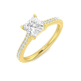 Princess Cut Diamond Engagement Rings  Lab & Natural Diamonds - IGI Certified