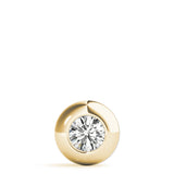 Pendentif serti clos de forme ronde naturelle – Élégance minimaliste