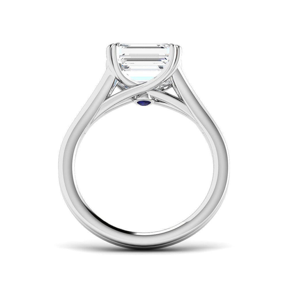 Radiant Cut Diamond Engagement Ring in White Gold