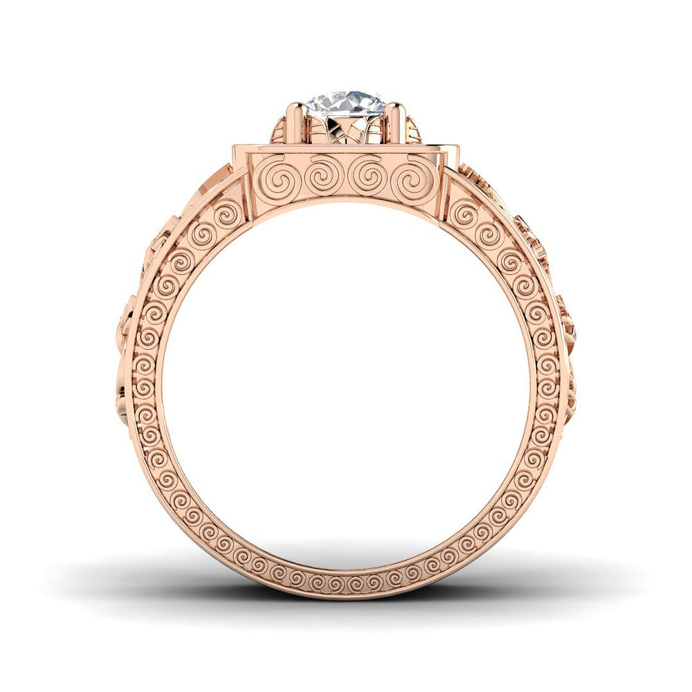 Gold Men’s Lab Grown Diamond Ring UK elegant design