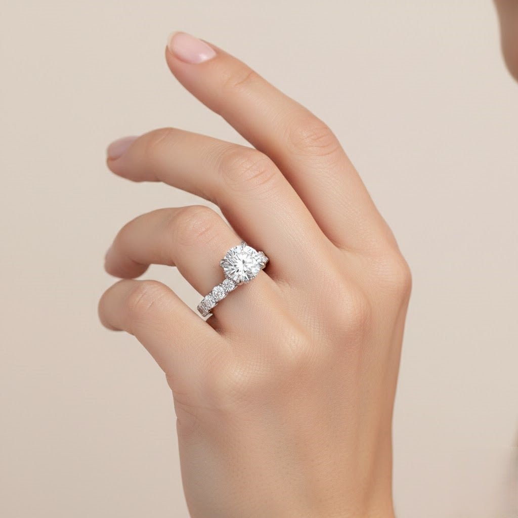 Round Diamond Solitaire Ring