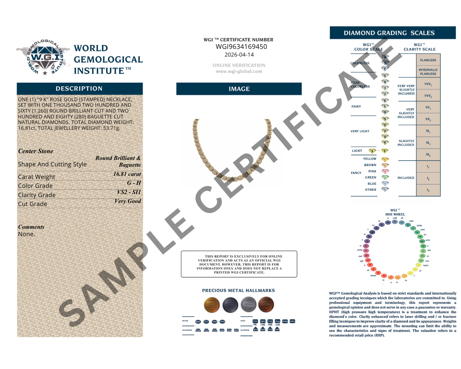 "WGI CERTIFICATE"