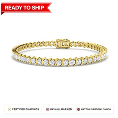 Lab grown diamond tennis bracelet