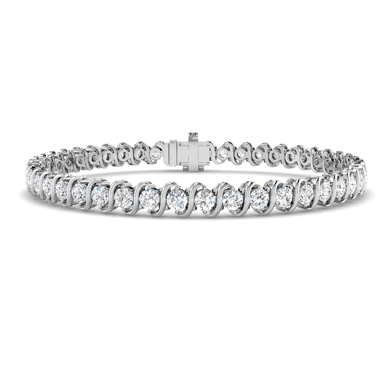 Lab grown diamond tennis bracelet