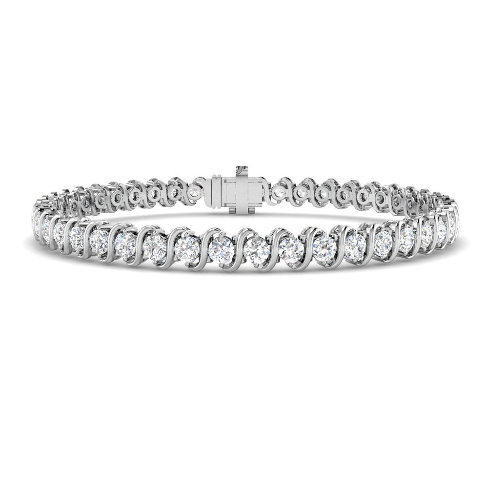 Lab grown diamond tennis bracelet