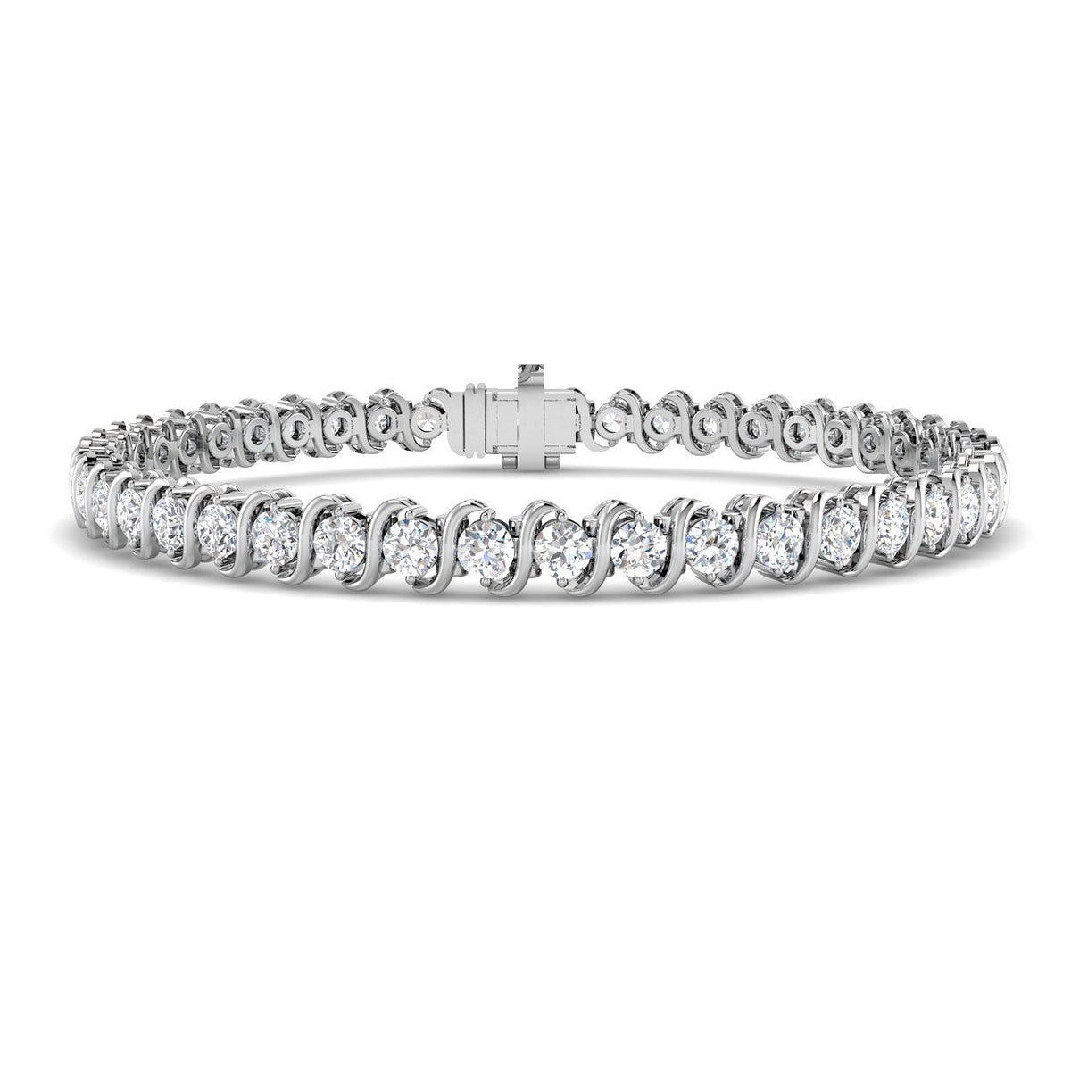 Lab grown diamond tennis bracelet