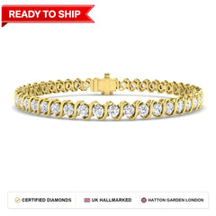 Lab grown diamond tennis bracelet