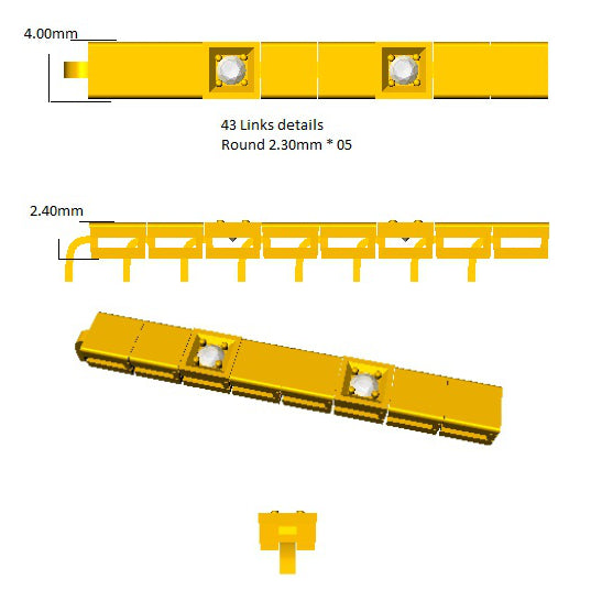 0.30Carat Natural Round Diamond Tennis Bracelets 14k Yellow Gold Ready To Ship