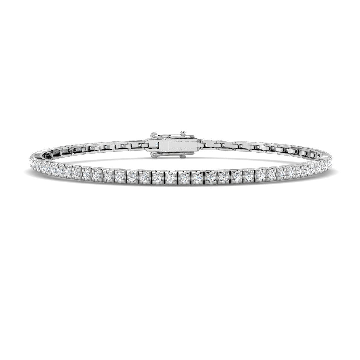 0.50Carat Natural Round Diamond Tennis Bracelets 9k White Gold Ready To Ship