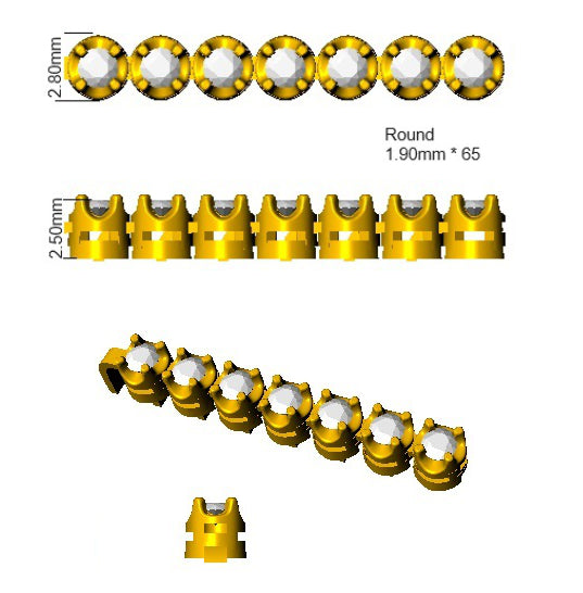 prong set bracelet