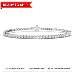 Lab grown diamond tennis bracelet
