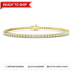 Lab grown diamond tennis bracelet