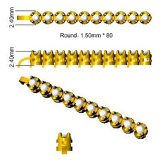 1.00Carat Natural Round Diamond Tennis Bracelets 9k Yellow Gold Ready To Ship