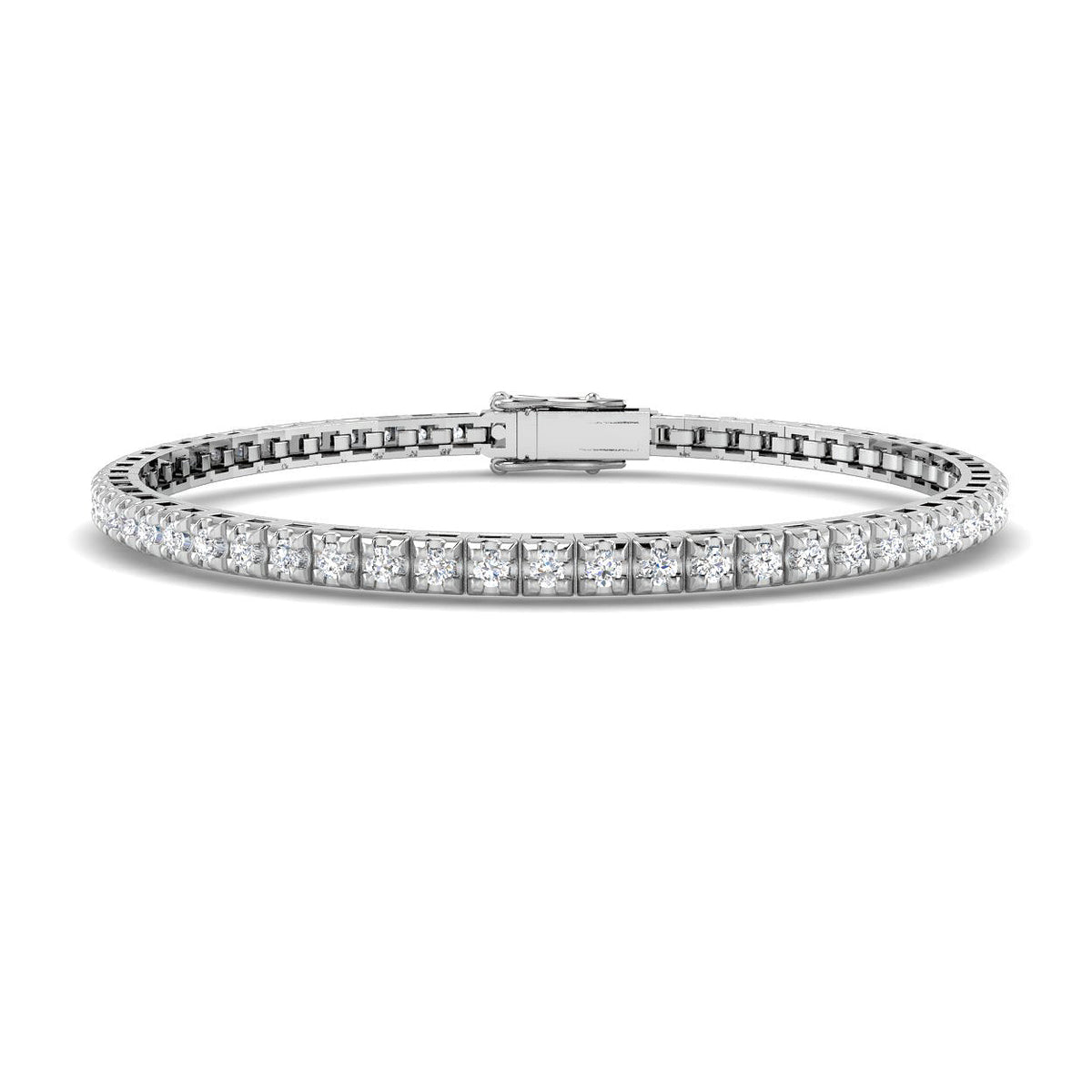 1.6ct Natural Diamond Bracelet in 18K White Gold