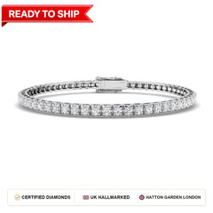 Lab grown diamond tennis bracelet