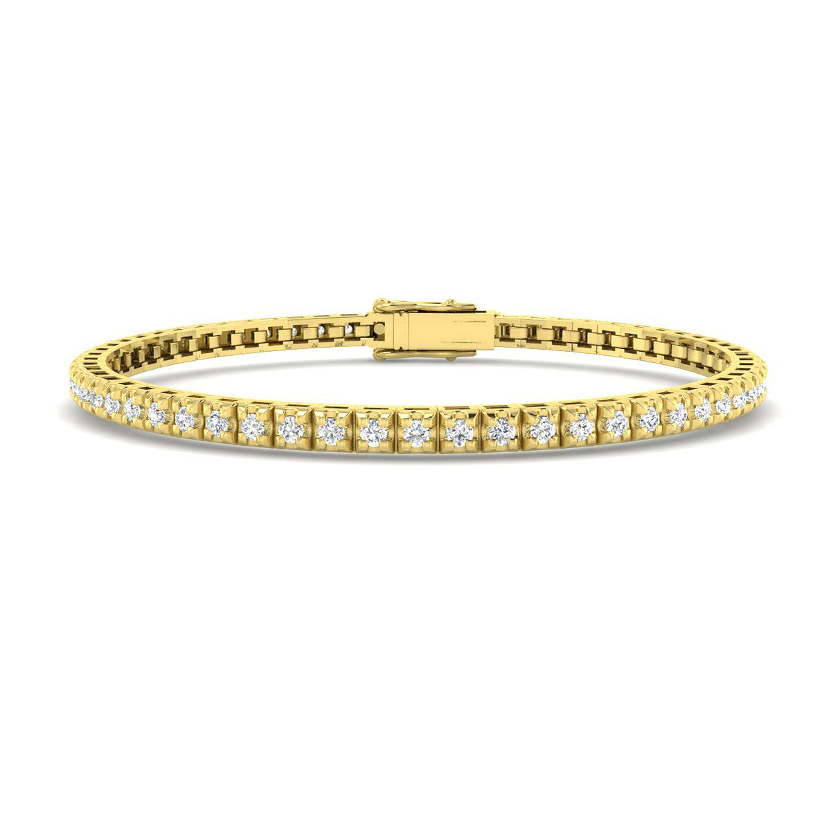 1.6ct Natural Diamond Bracelet in 9K Yellow Gold
