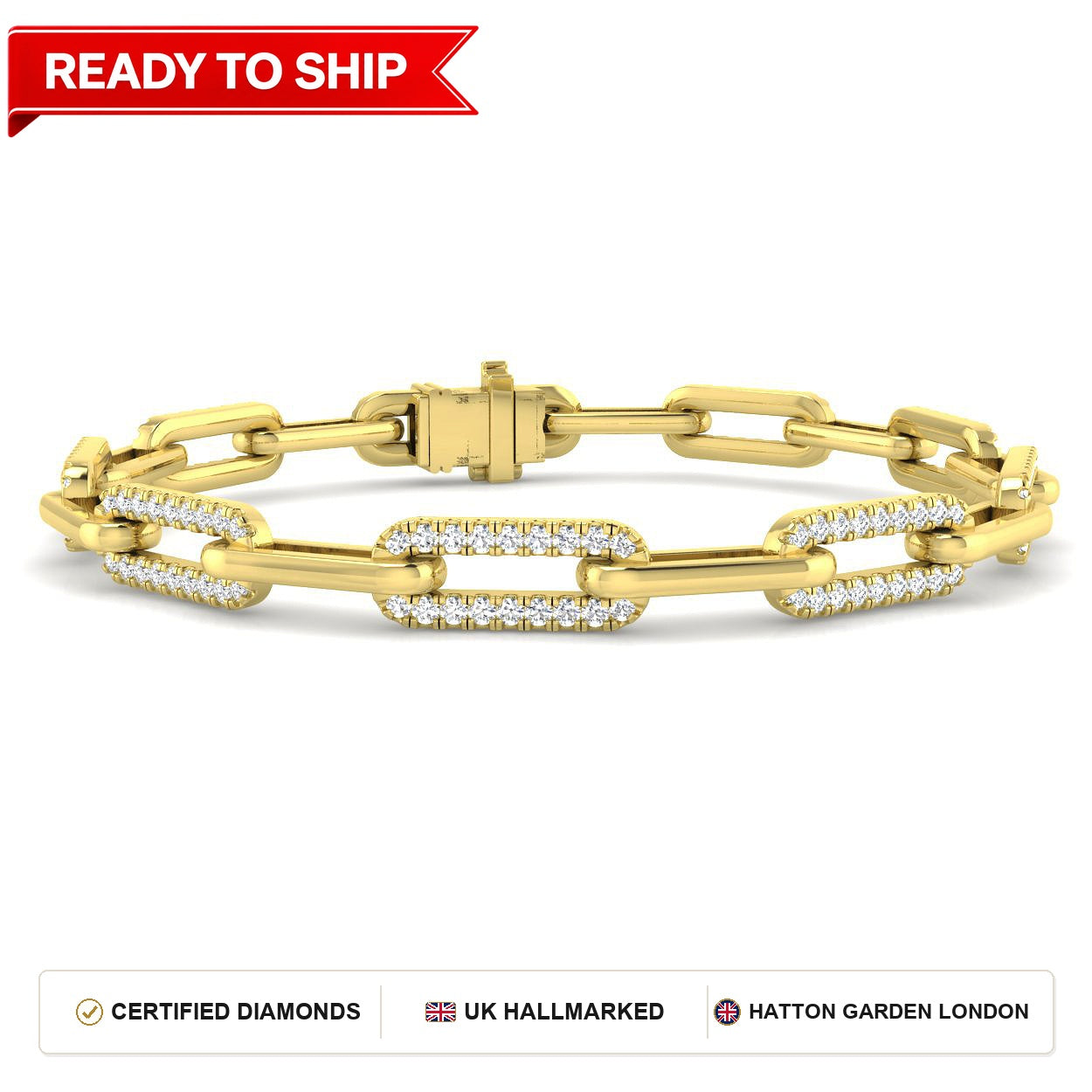 Lab grown diamond tennis bracelet