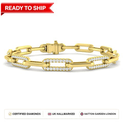 Lab grown diamond tennis bracelet