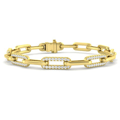 1.37ct Lab Grown Diamond Bracelet in 9K Yellow Gold
