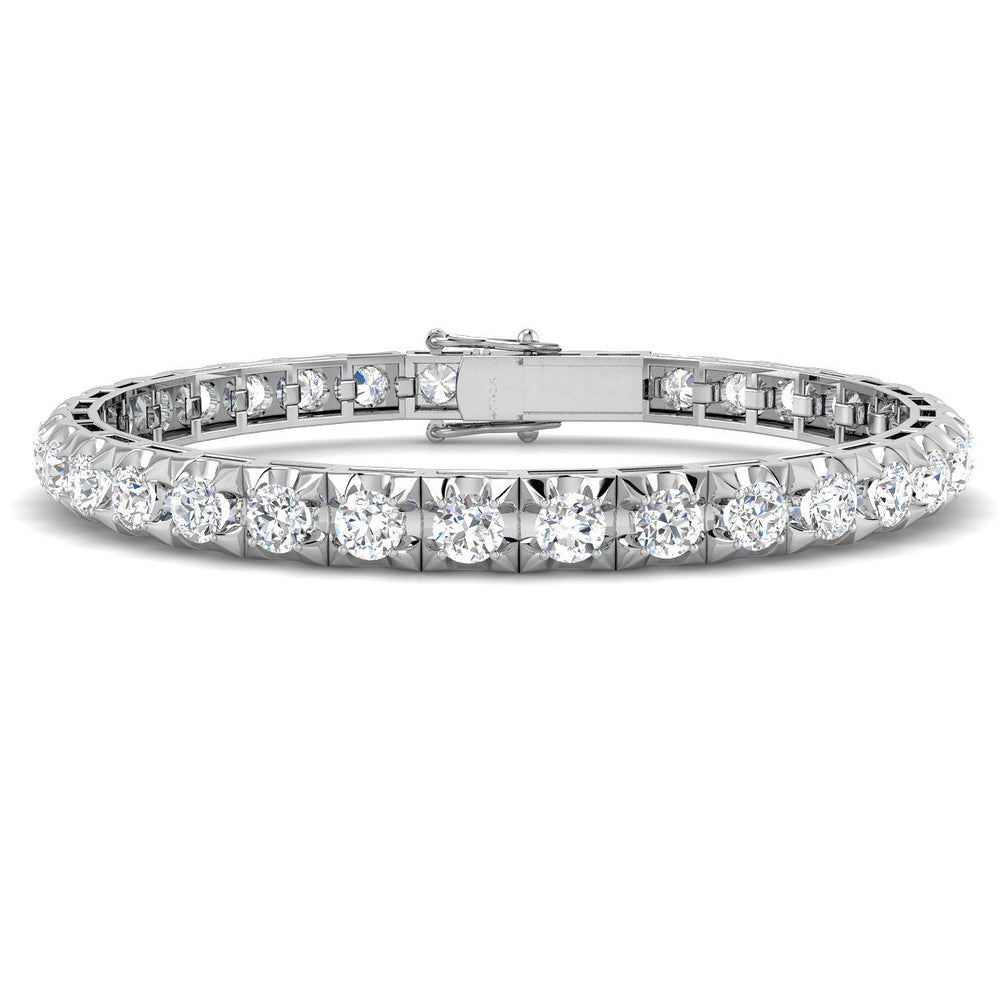 8.67ct Natural Diamond Bracelet in 18K White Gold