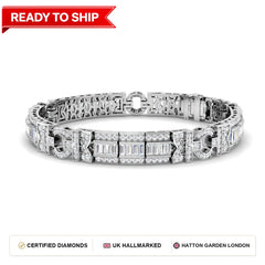 Lab grown diamond tennis bracelet