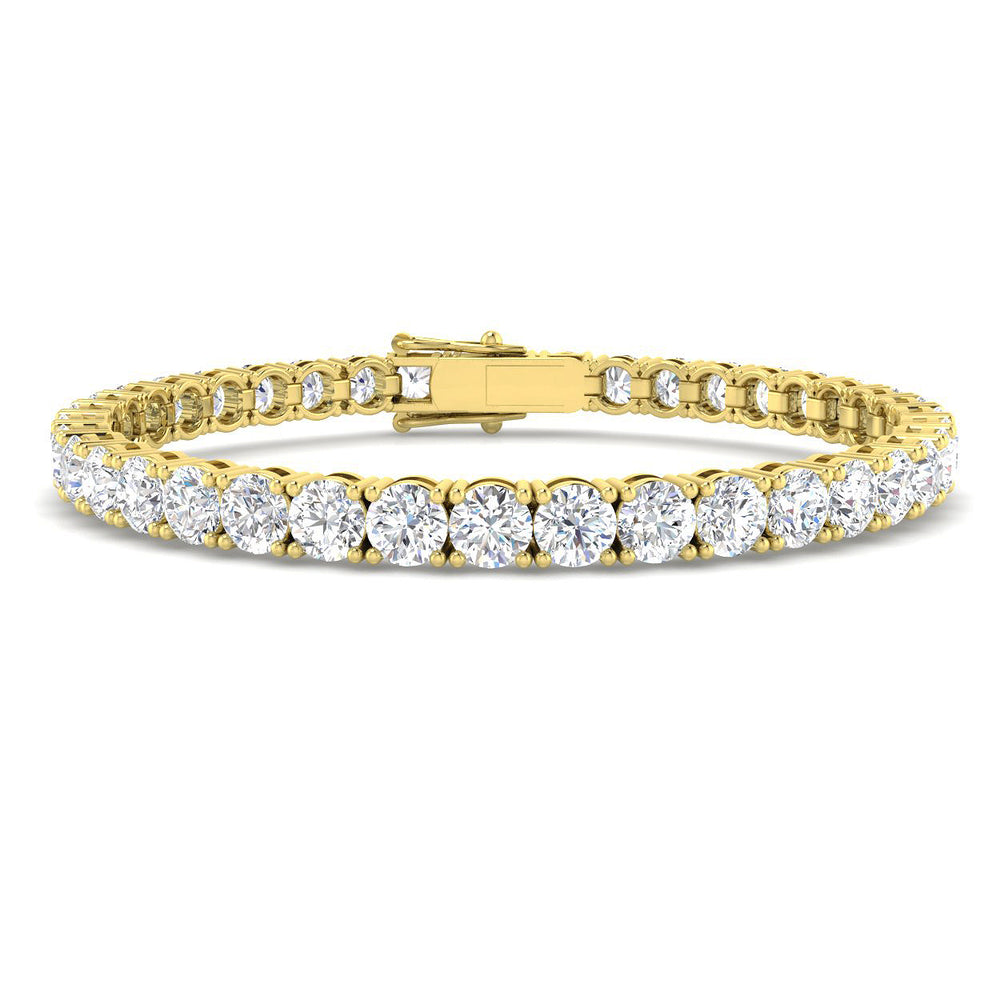 14.43ct Lab Grown Diamond Bracelet in 9K Yellow Gold