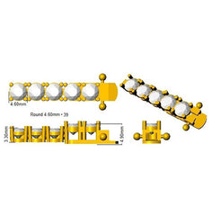 Lab Grown Diamond Bracelet in 9K Yellow Gold