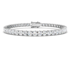 9 Carat Lab Grown Round Diamond Tennis Bracelet 9k White Gold Ready To Ship