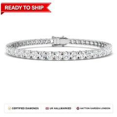 Lab grown diamond tennis bracelet